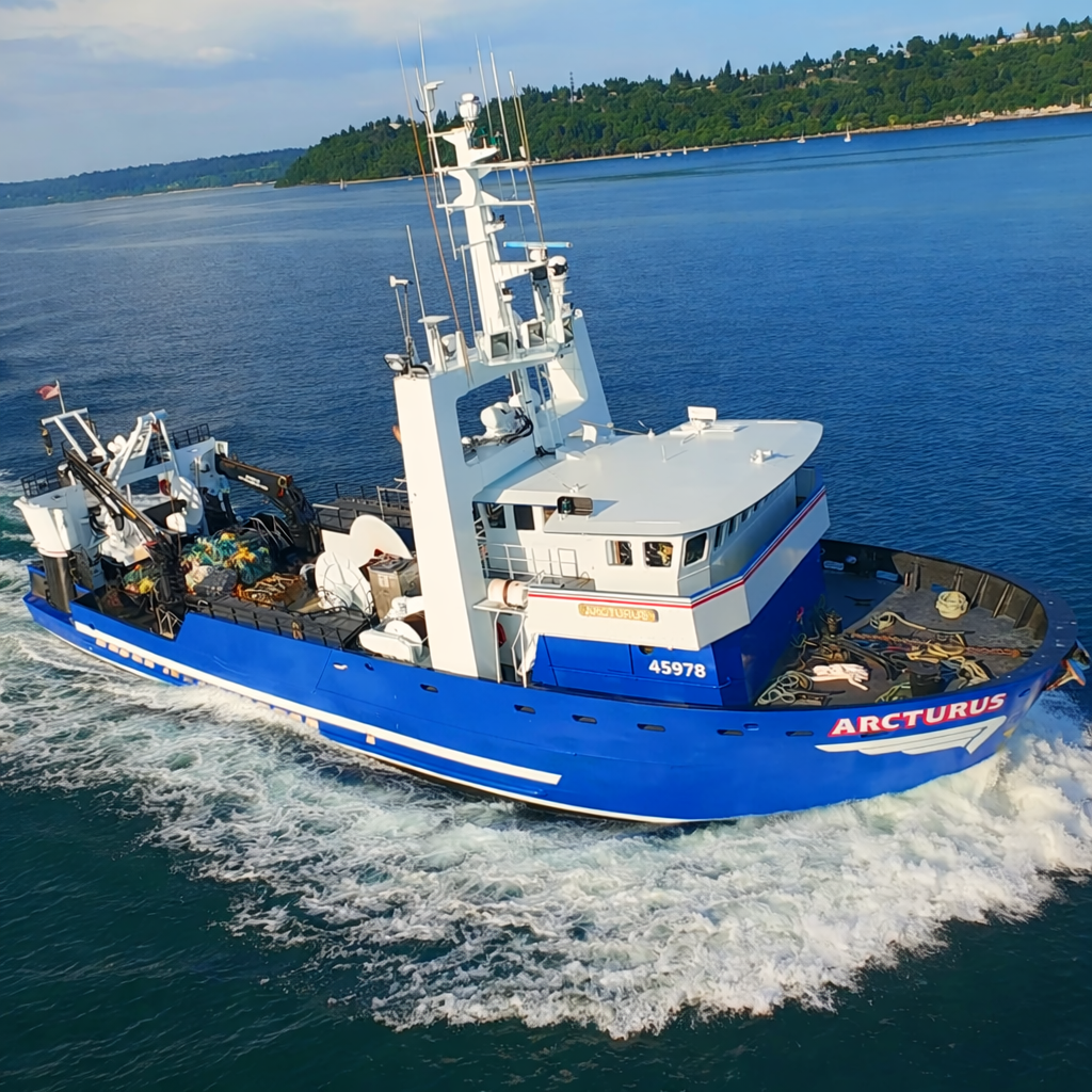 F/V Arcturus approaching Shilshole Bay, filmed with DJI Avata FPV drone