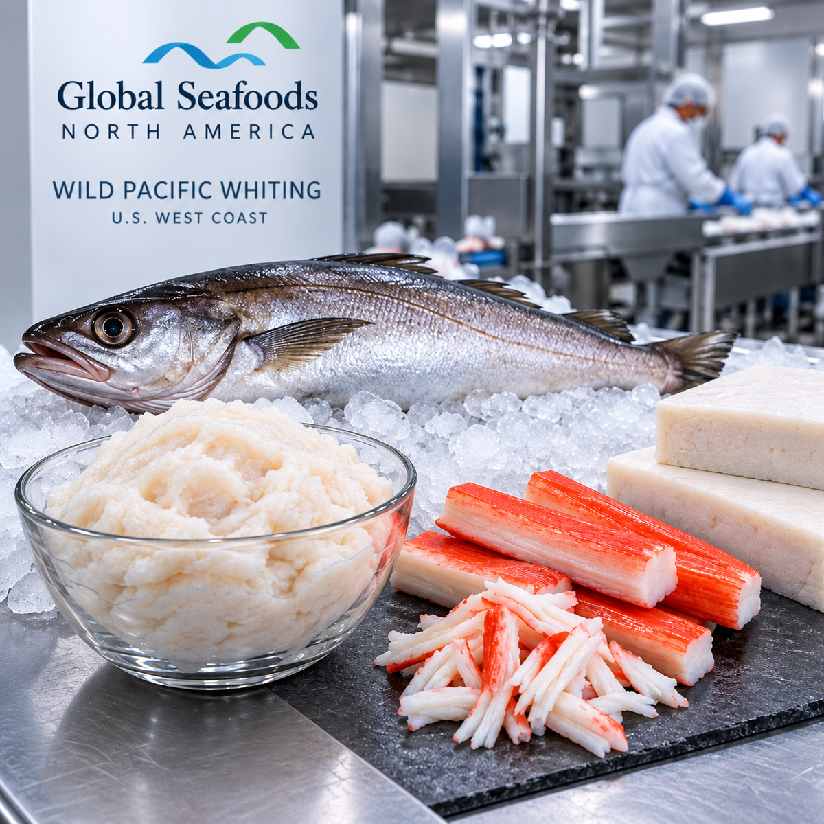 Pacific Whiting surimi processing and gel strength illustration