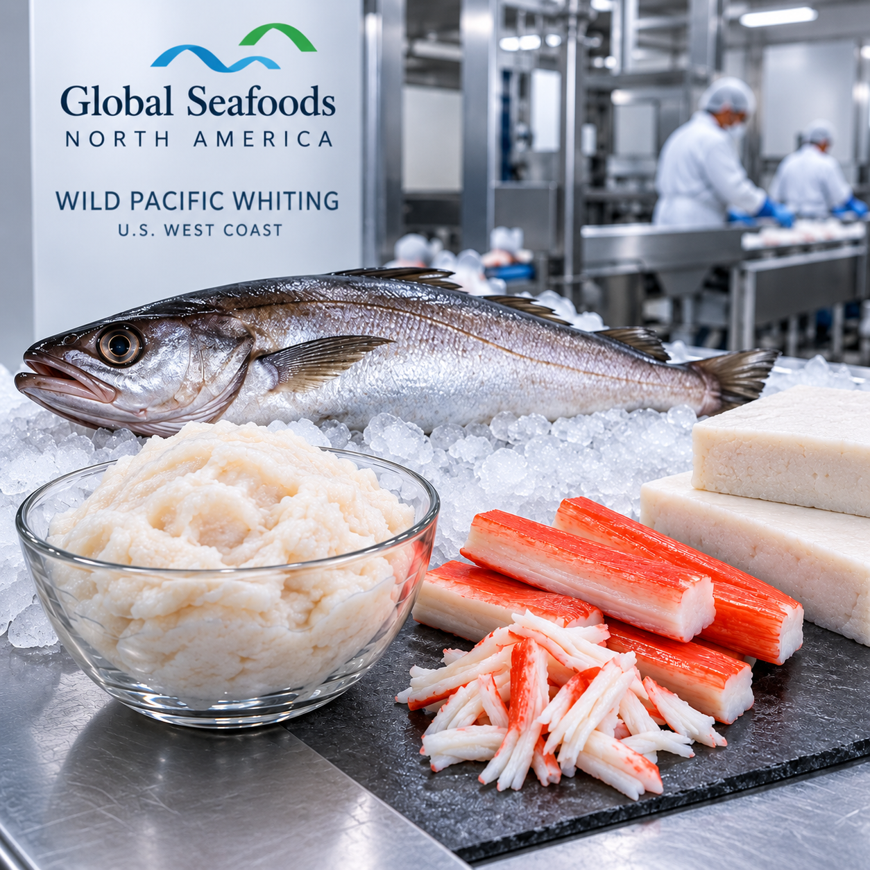 Pacific Whiting surimi processing and gel strength illustration
