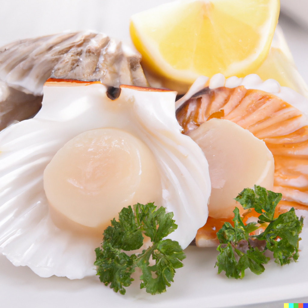 Dawraw Shell Raw Scallops In Shell