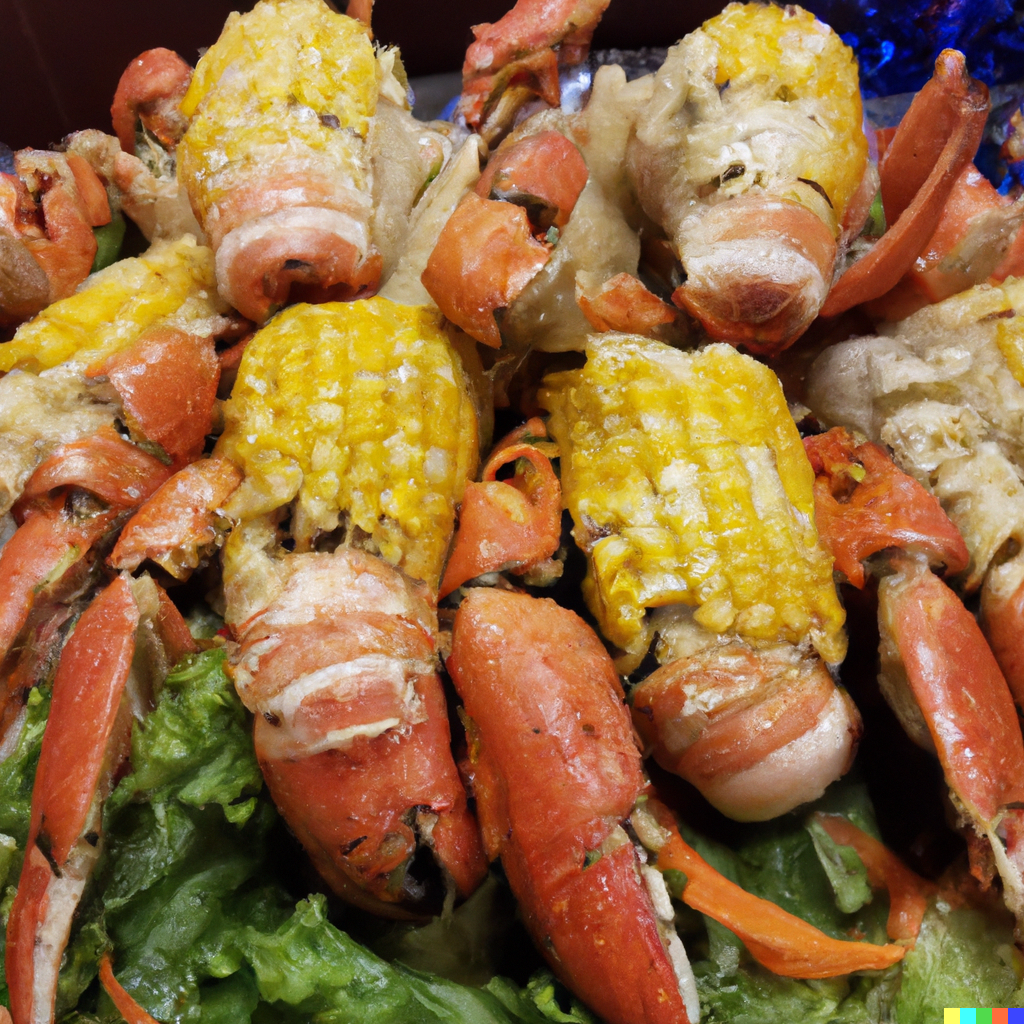 Elegant seafood spread with crab legs, oysters, shrimp, and lobster at a restaurant in Ashburn, Virginia