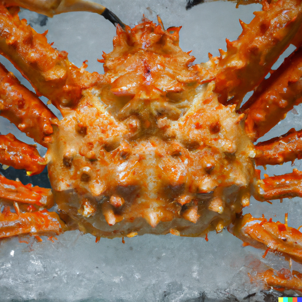 Overflowing seafood buffet spread with steamed king crab legs, lobster, shrimp, and oysters on ice at an upscale US restaurant