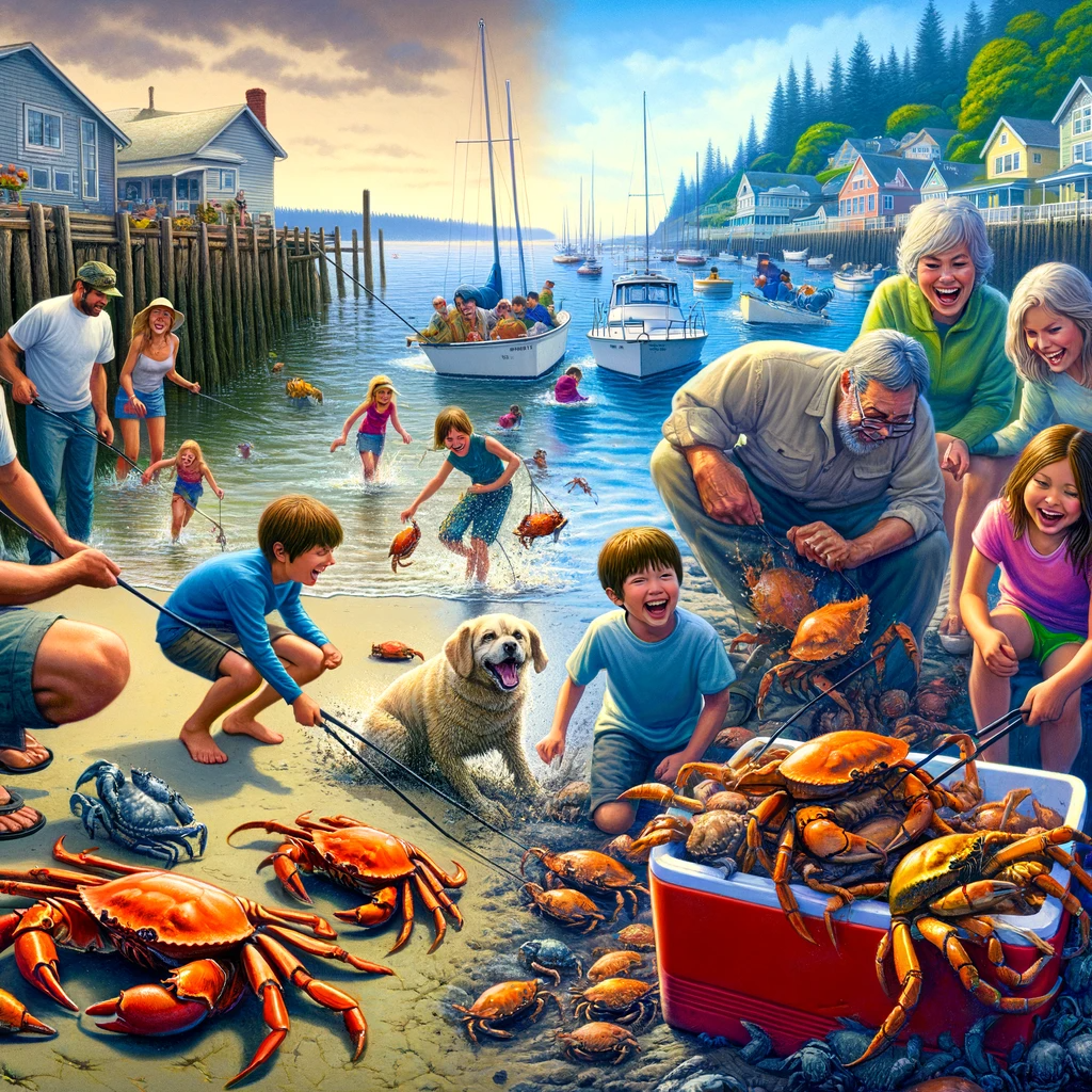 Garlic and Chile Roasted Dungeness Crabs