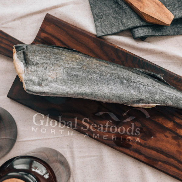 Fresh Alaskan sablefish (black cod) on ice — sustainably caught, wild-caught from Alaska's pristine waters