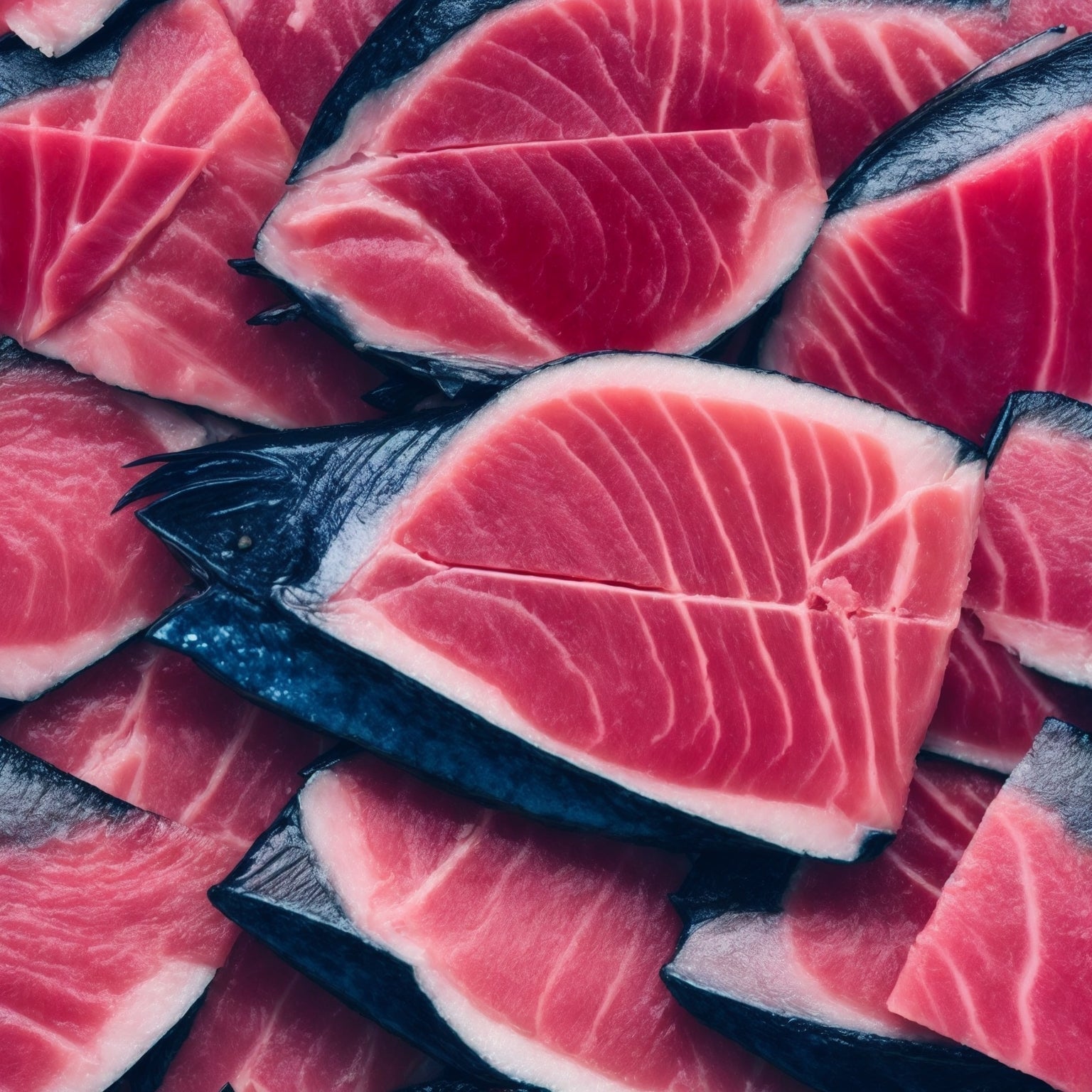 Bluefin tuna cooking guide – sesame-crusted seared tuna steak with ponzu sauce and a fresh bluefin poke bowl with avocado, cucumber, and sesame seeds over sushi rice