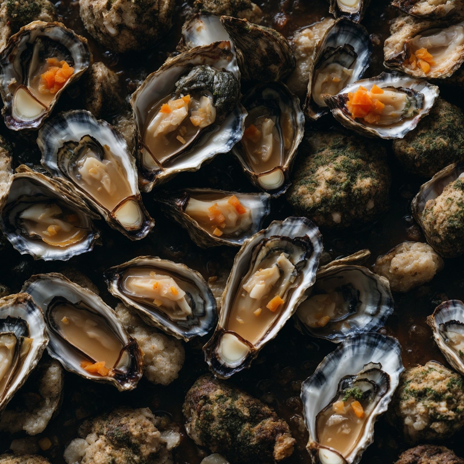 Cliff Point Petite Oysters journey from tide to table – sustainably farmed Pacific oysters harvested from pristine coastal waters, quality-inspected, and served raw on the half shell with mignonette sauce