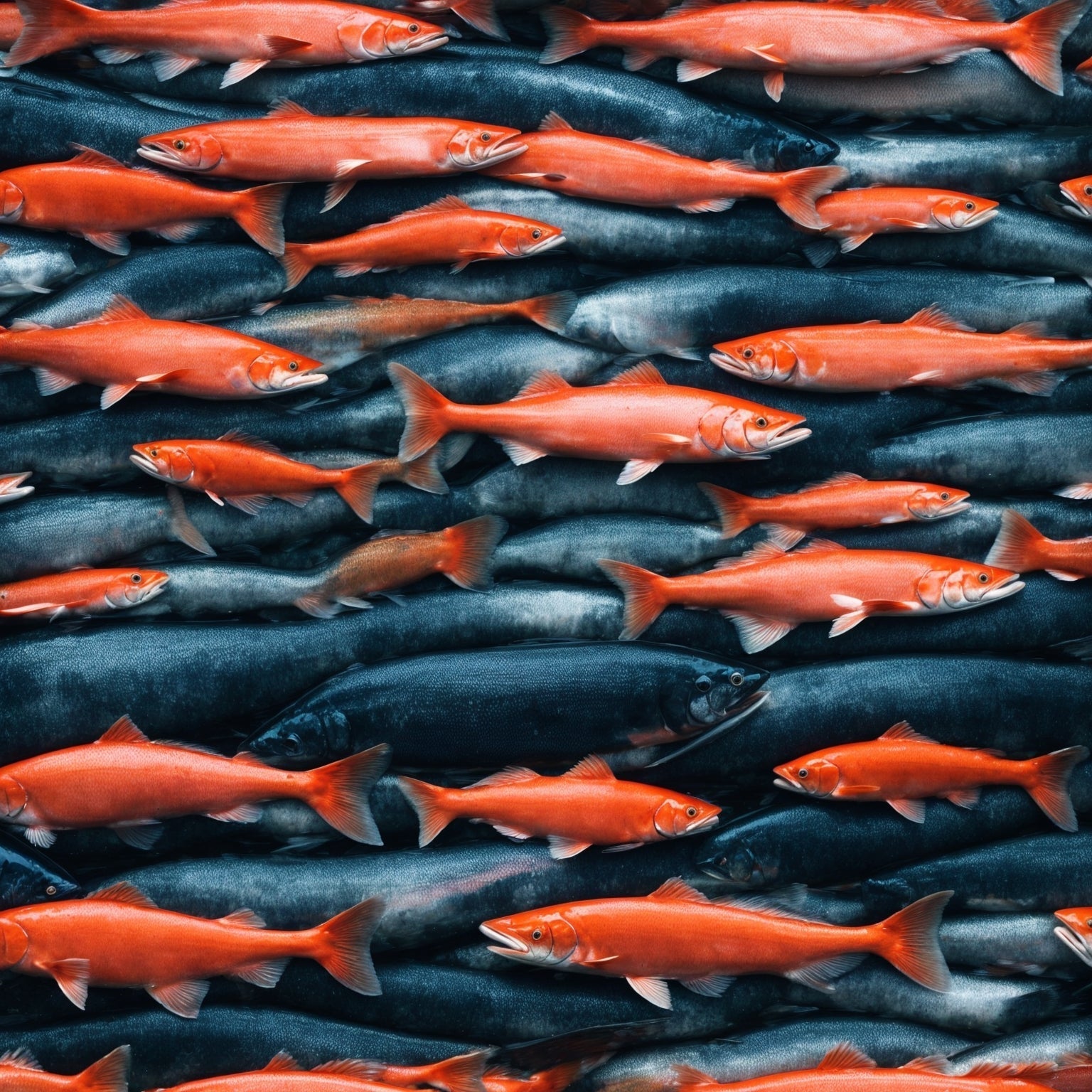 Fresh wild Alaskan Copper River King Salmon fillet with vibrant red-orange flesh