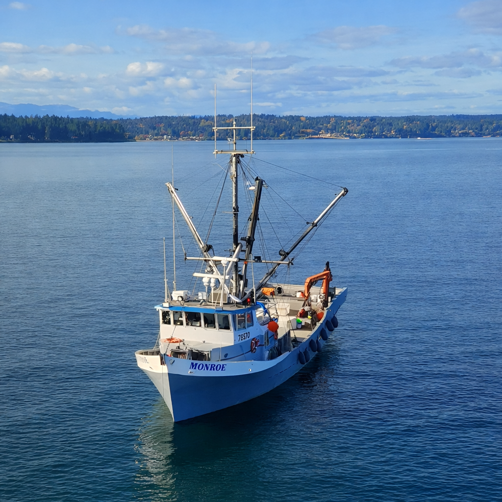 Salmon Tender Monroe in Puget Sound | Washington Salmon Fishing