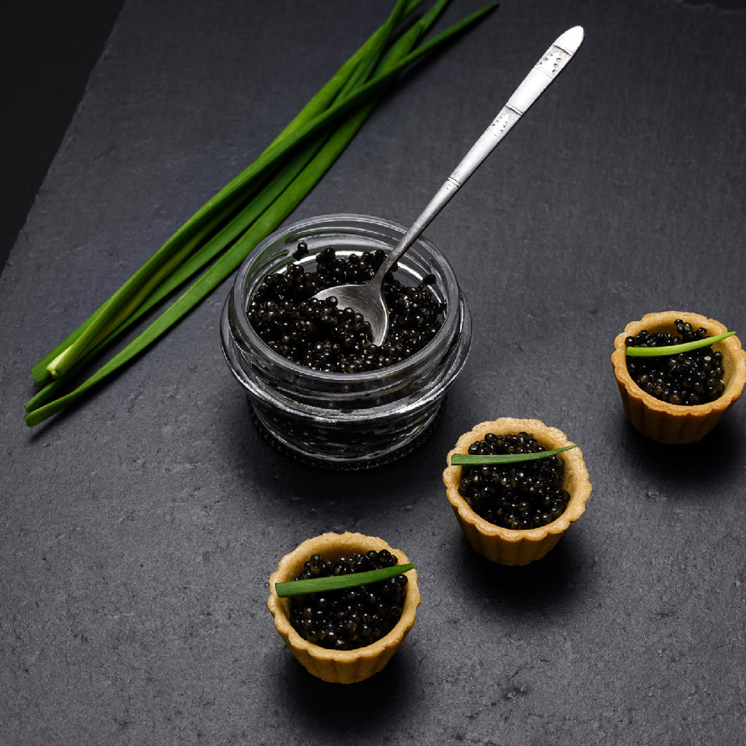Kaluga sturgeon caviar sustainably farmed and harvested