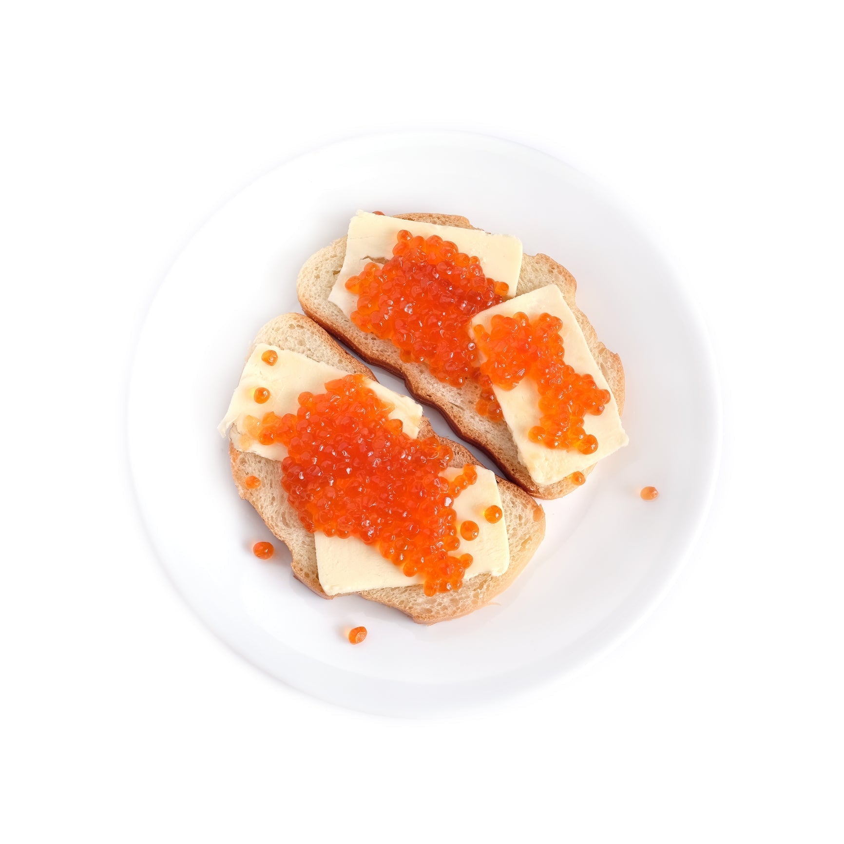 Ikura don salmon roe rice bowl with shoyu zuke ikura on warm sushi rice garnished with nori and green onion
