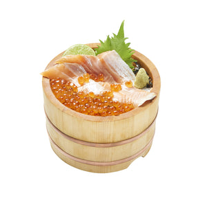 Bowl of Rice with Ikura Salmon Roe Topping