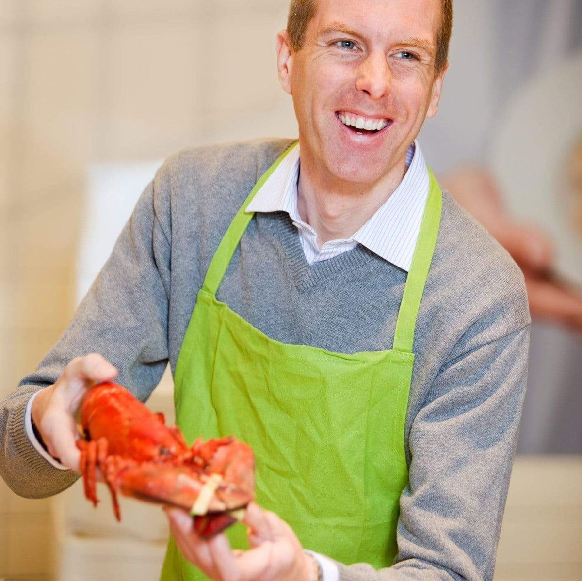 A delectable cooked lobster on a dining table, highlighting its vibrant red color and succulent meat, symbolizing the luxurious taste and extensive health benefits of this nutritious seafood