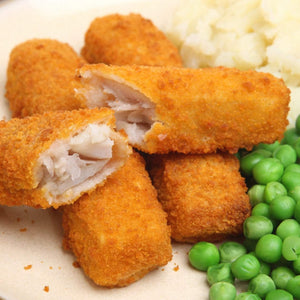 Homemade fish sticks served with a tangy dipping sauce, a perfect family-friendly meal