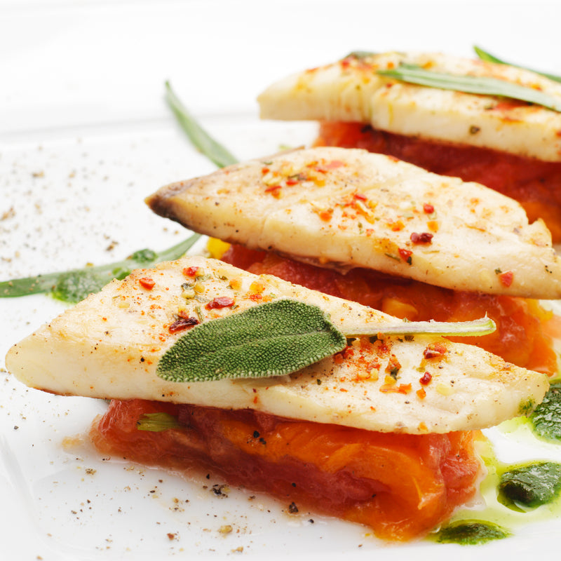 Fresh lingcod fillets ready to cook from Global Seafoods