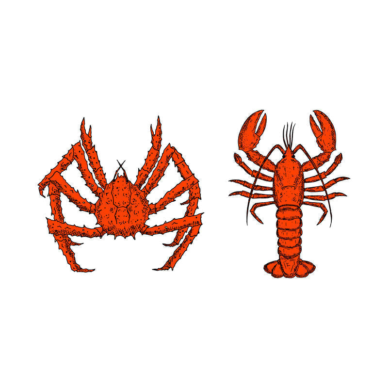 Lobster tail and King crab legs side by side — a direct comparison of the two most celebrated shellfish in North America across taste, texture, price, and cooking method