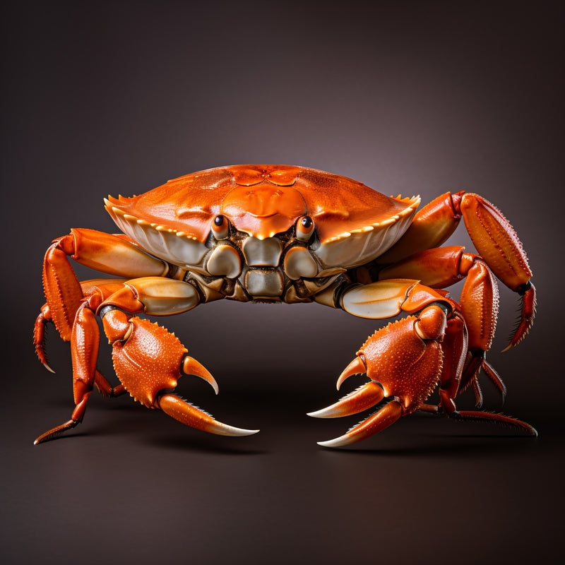 Commercial crab fishing boat hauling red king crab pots in Alaskan coastal waters
