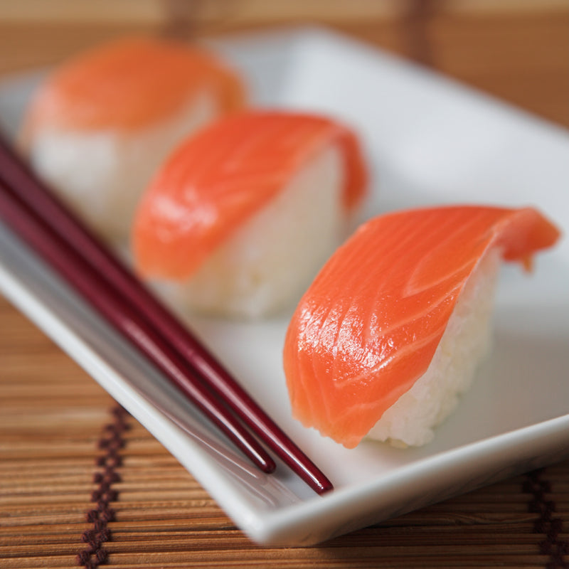 Salt-cured steelhead salmon fillet sliced thin in traditional Yukola style, Columbia River Pacific Northwest