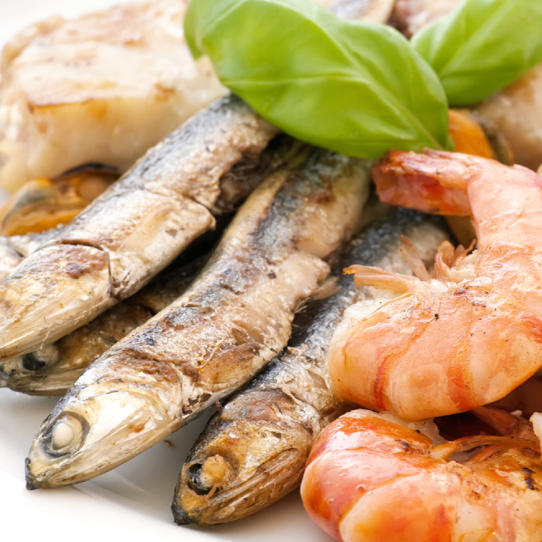 Fresh seafood meal delivery — king crab, caviar, and premium fish