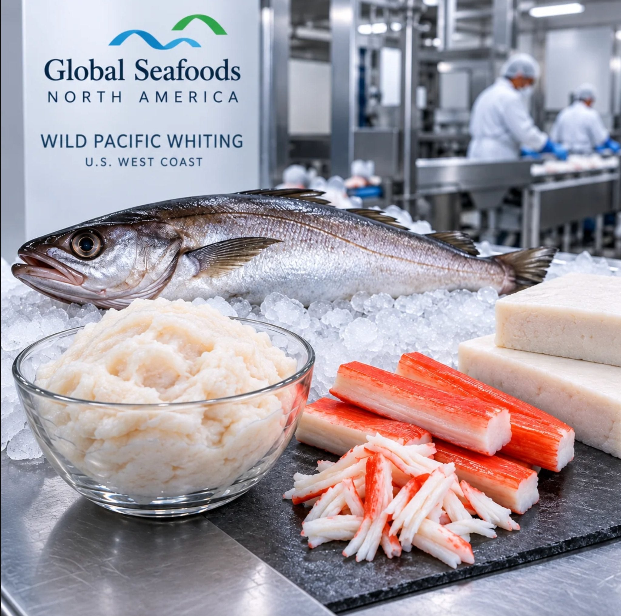 Pacific Whiting surimi processing and gel strength illustration