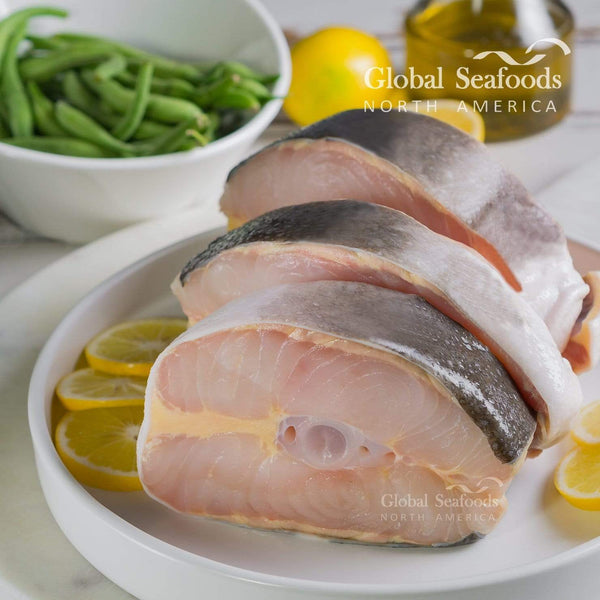 Elegantly packaged sturgeon from Global Seafoods, ready for culinary use, highlighting the company's commitment to providing fresh and high-quality seafood products