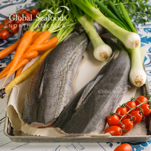 Premium Dry Aged Sablefish (Black Cod) displayed, highlighting the rich texture and quality of the fish, showcasing its preparation and readiness for gourmet cooking