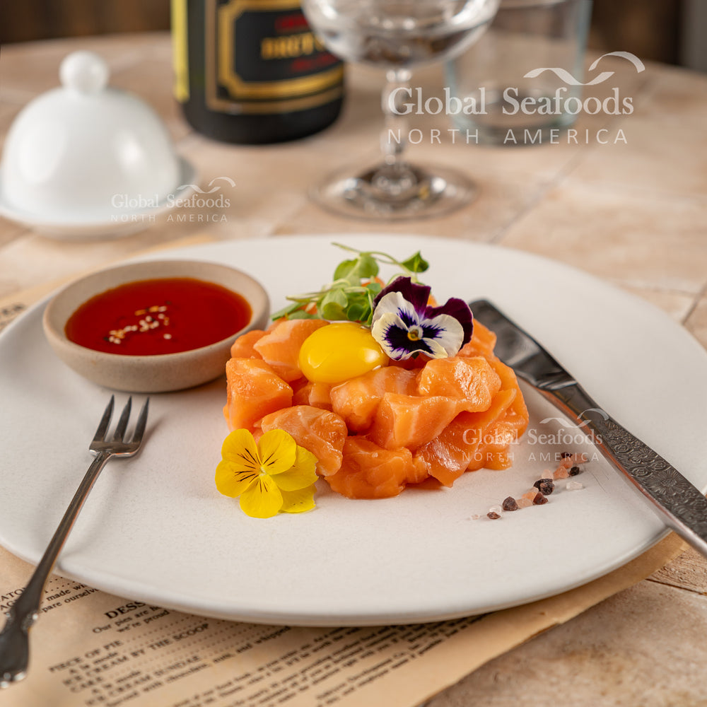 Salmon poke made with high-quality sashimi-grade Atlantic salmon