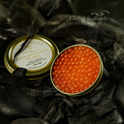 Triple Smoked Salmon Pearls with Mountain Ash - Exquisite Smoky Delicacy