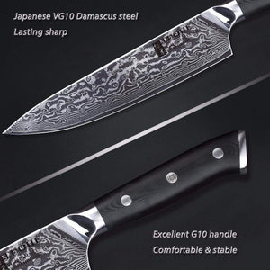 TUOHE Japanese Chef Knife - High-Quality 8 Cleaver with G10 Handle