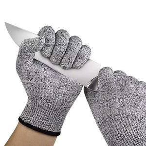  ohsuni Guantes de corte, 4 pares de guantes resistentes a los  cortes de grado alimenticio, guantes resistentes a cortes para cocina,  pelado de ostras, procesamiento de filetes de pescado, tallado de