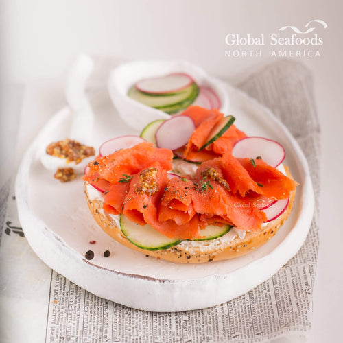 Vacuum-sealed pack of Smoked Wild Sockeye Salmon Lox, 6 oz total, freshly smoked and ready to serve