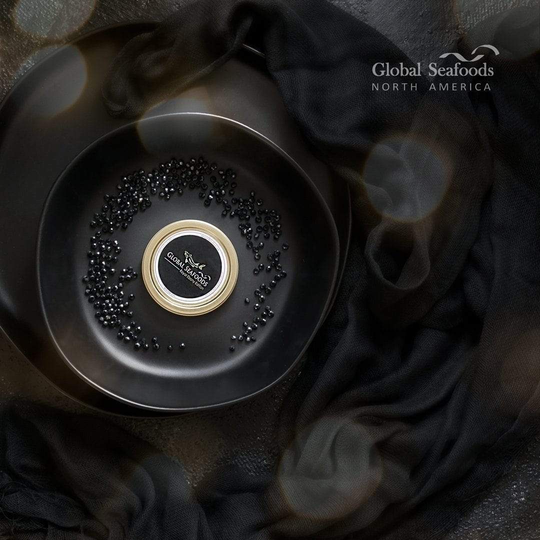 Sustainable luxury with Beluga Hybrid Caviar, offering the taste of black caviar at an accessible price